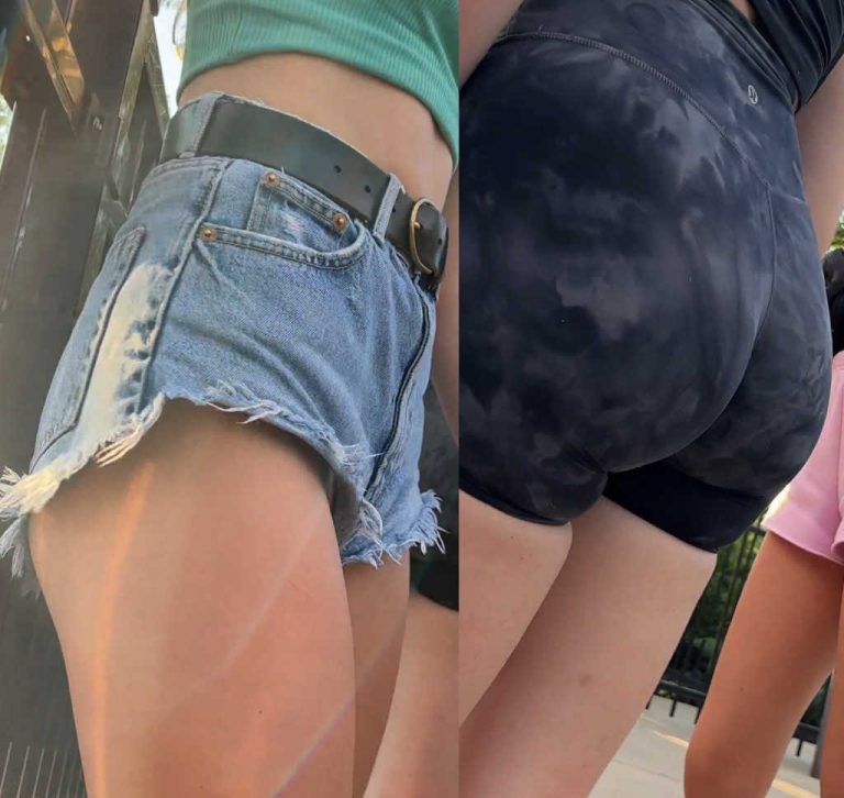 Candid Teens In Shorts Grabbing Ass Each Others