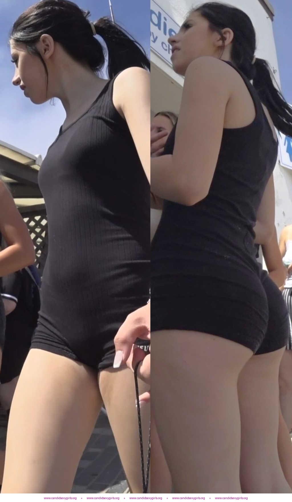 Amazing Ass Teen In Black Body With Bonus Video