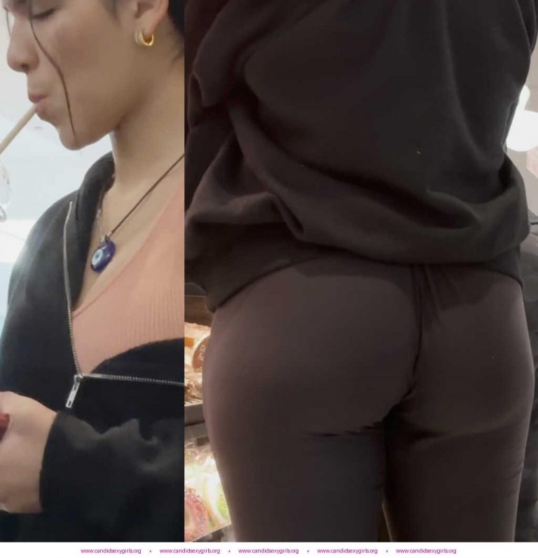 Candid Latina Teen In Black Leggings Bubble Ass