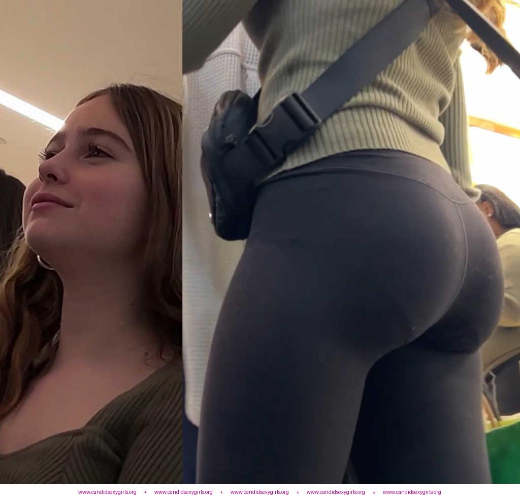 Impressive Bubble Ass Teen In Black Leggings