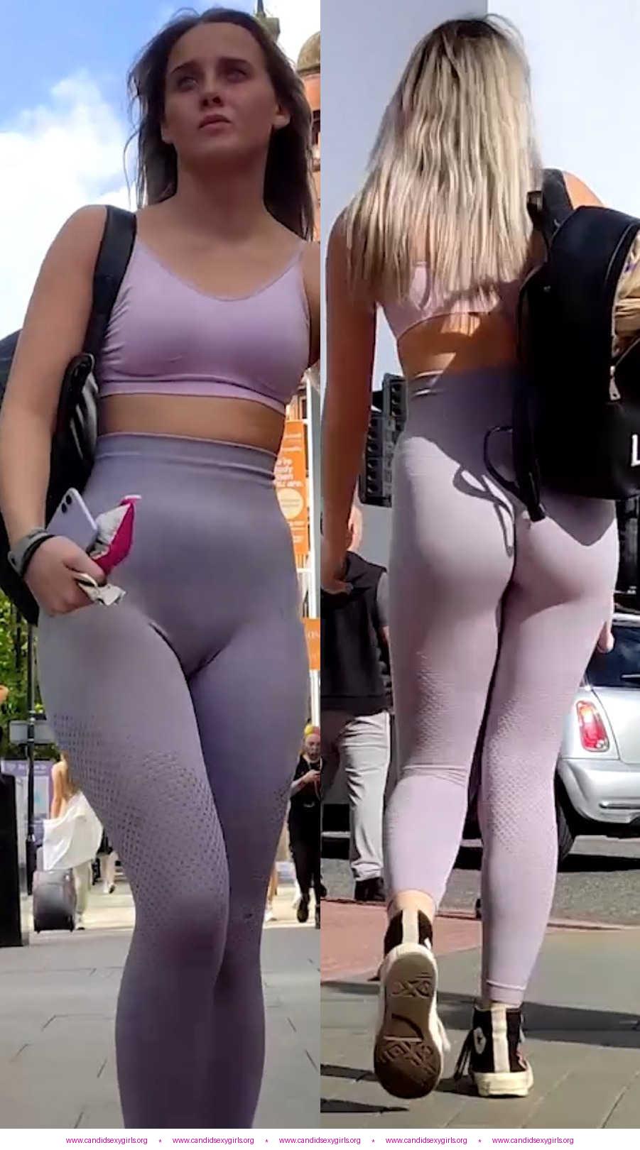 Purple Outfit Teen Amazing Ass