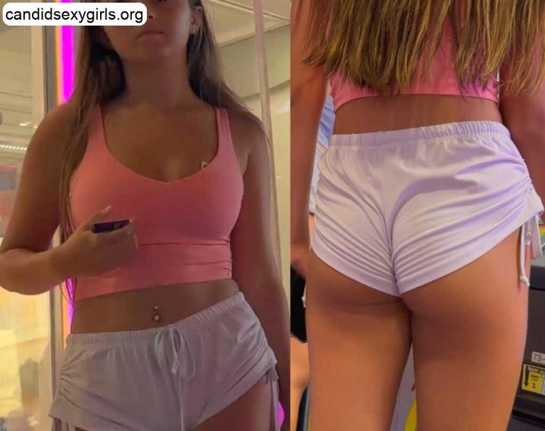 JB Teen In White Shorts Bending Over