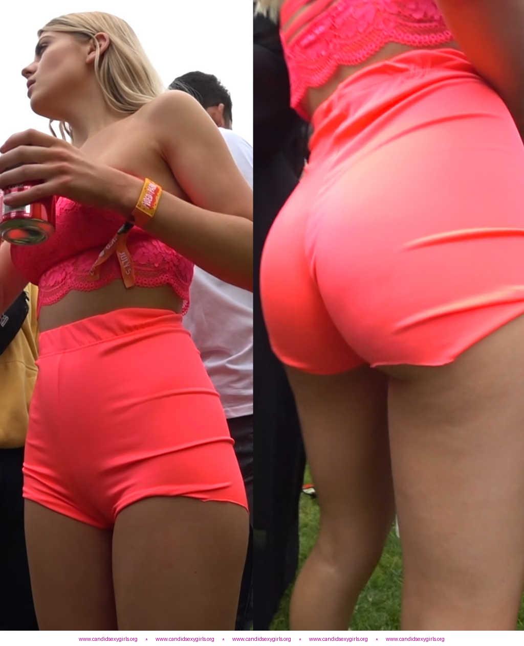 Showing Off Cameltoe and Ass In Sexy Outfit