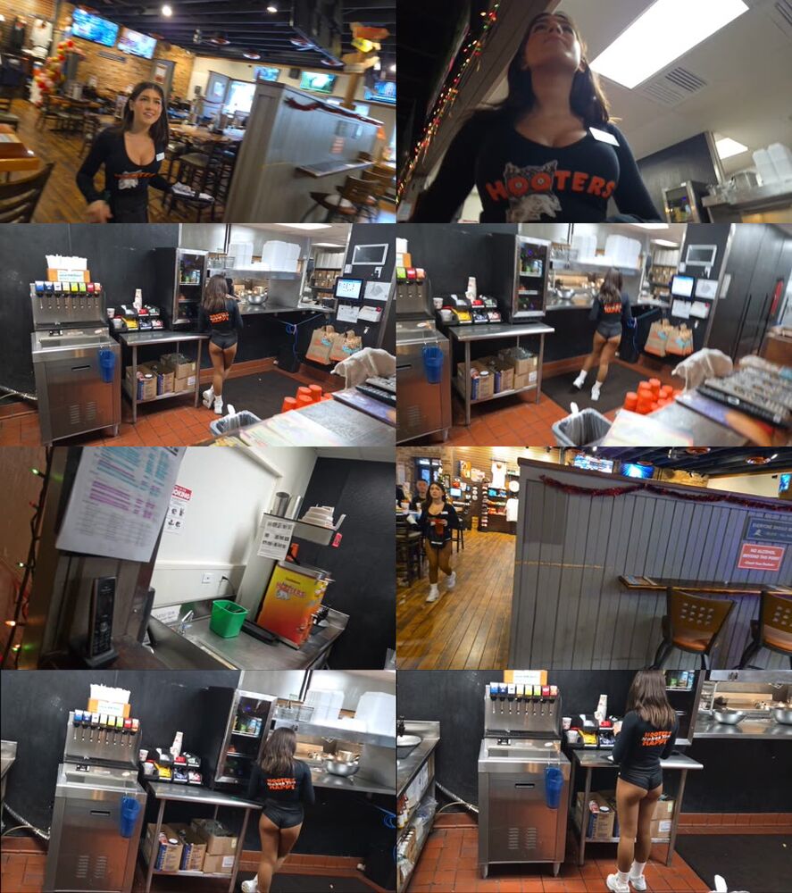 Hotters Sexy Waitress Cleavage and Ass preview