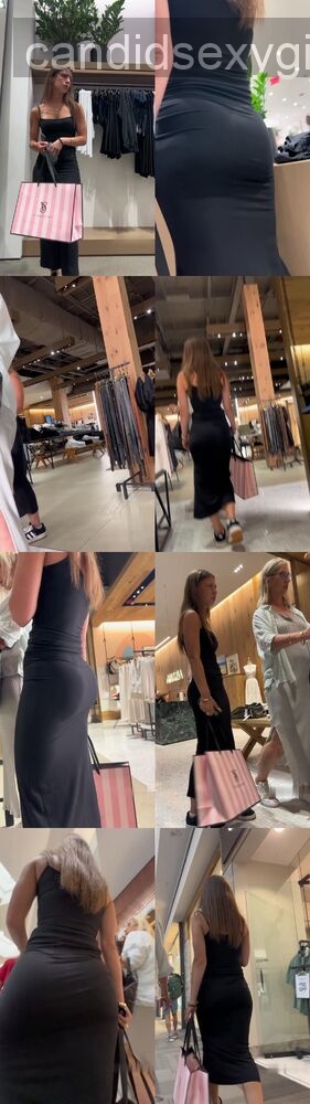 Black Tight Dress Awesome Ass Creepshot preview