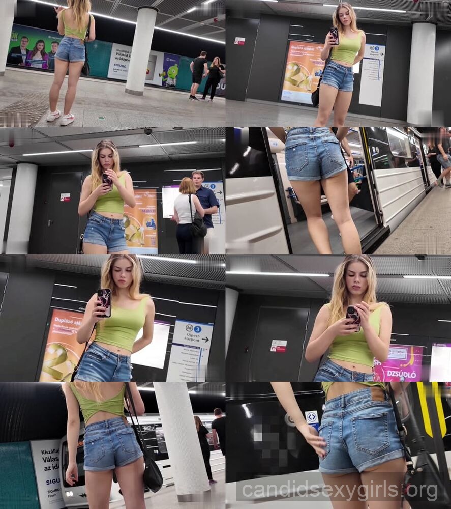 Cheeky Blonde Taking Selfies preview