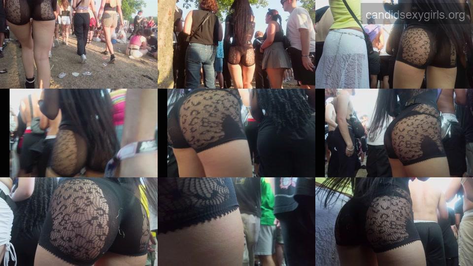 Long Hair Brunette In See Thru Dress Showing Off Ass preview