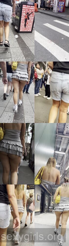 Short Skirt Sexy Girl Revealing Cheeks preview