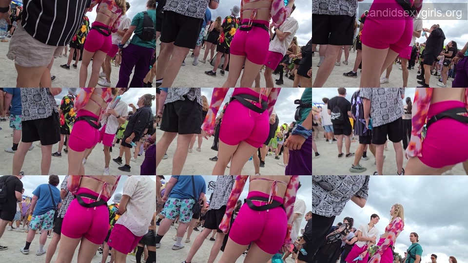 Cute Raver Sexy Body in Pink Bikers preview