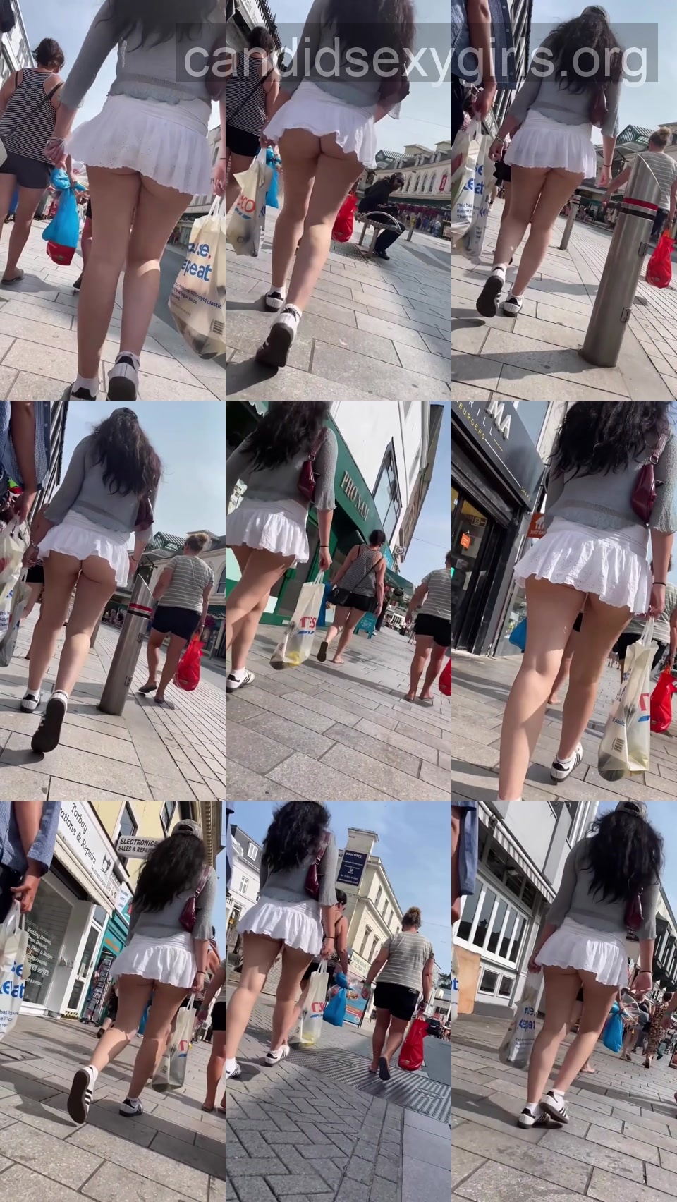 UK Wobbling Cheeks Windy Upskirt preview