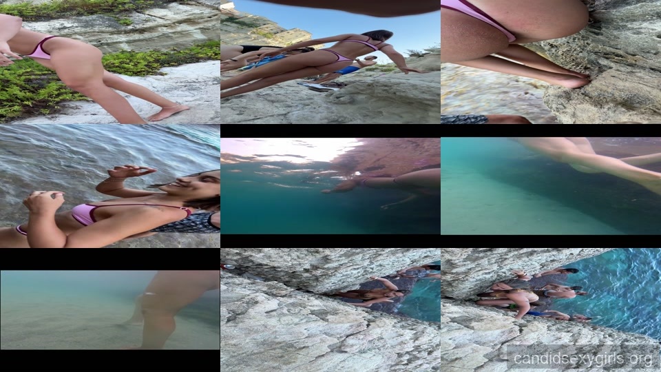 Pink Thong Brunette Teen Goddess preview