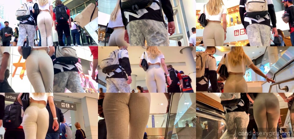 Sexy Ass Blonde In Cream Pants preview