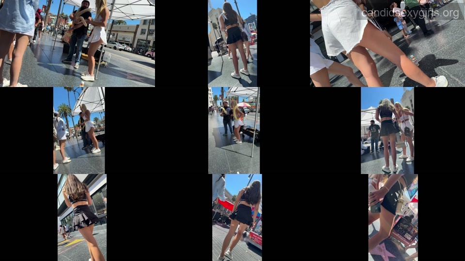 Short Skirt Teen Revealing Some Cheeks preview