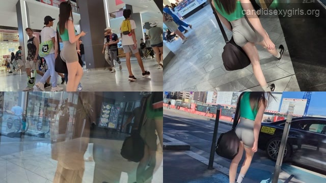 Insane Ass Brunette Teen In Shorts preview