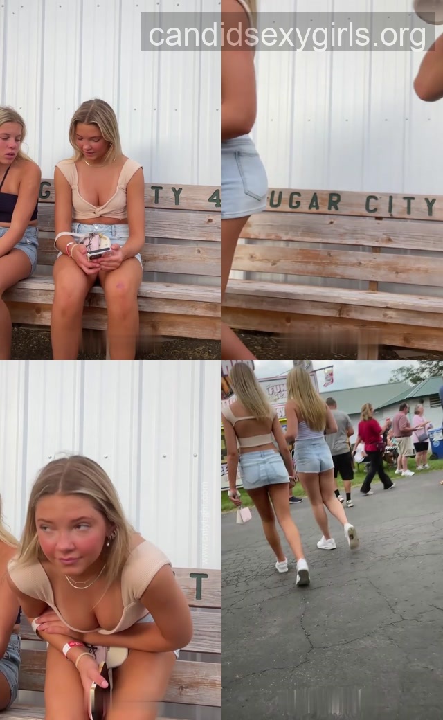 Short Skirt Candid Teen Cleavage preview