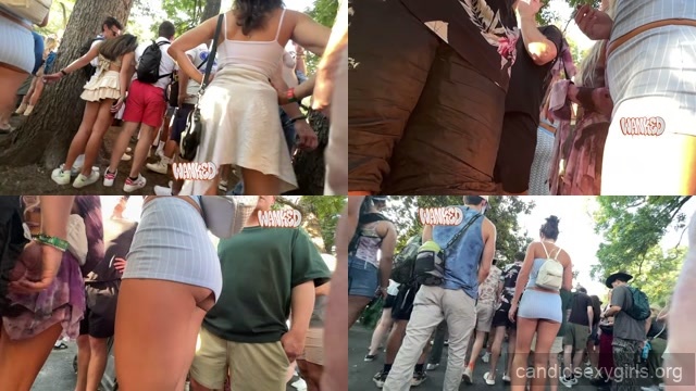 Ridiculously Short Skirt Girl Showing Cheeks – XCandid preview